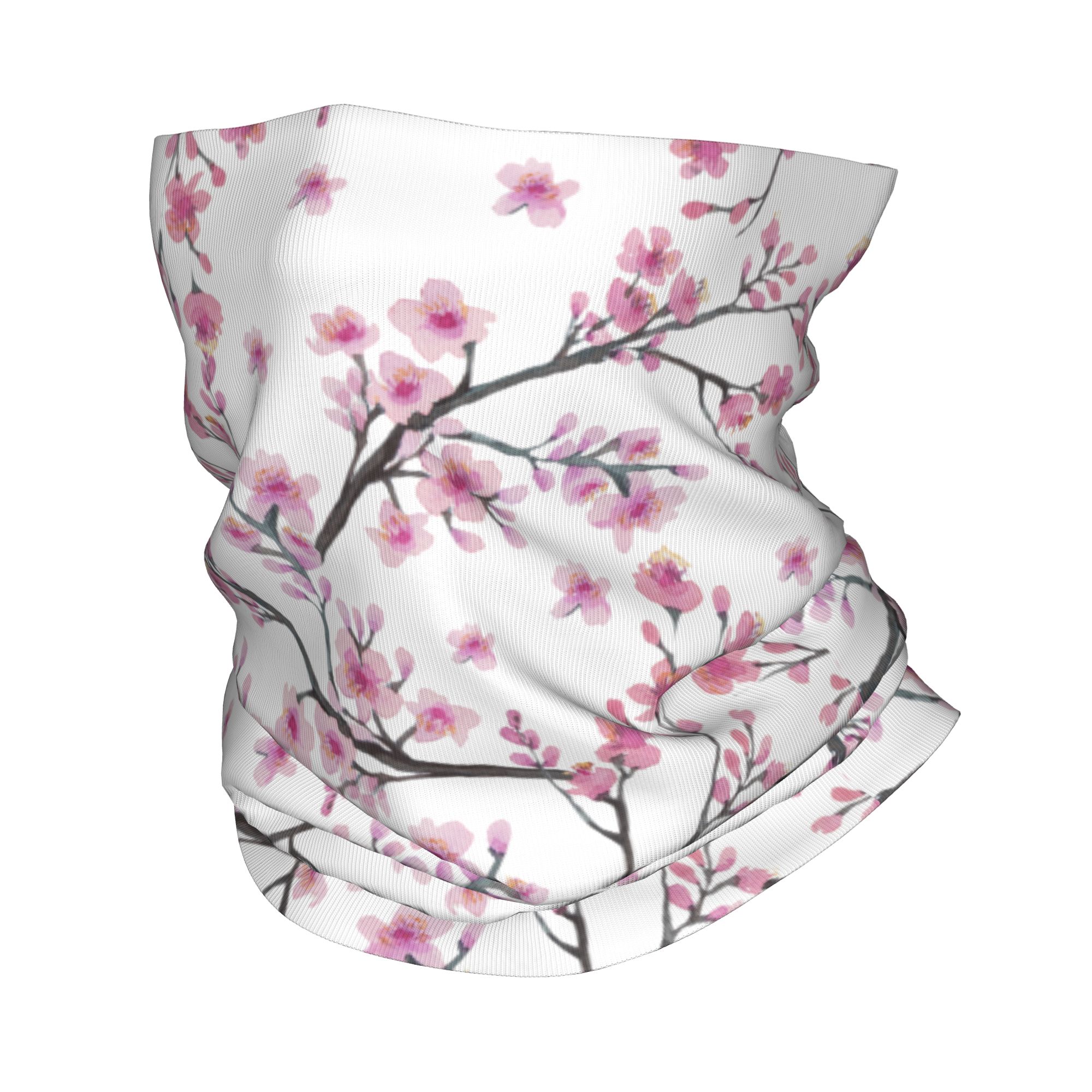 日本桜の花と赤い日の出の旗が描かれたバンダナネックゲイター防 - Neck Warmer Tube のレビューと価格