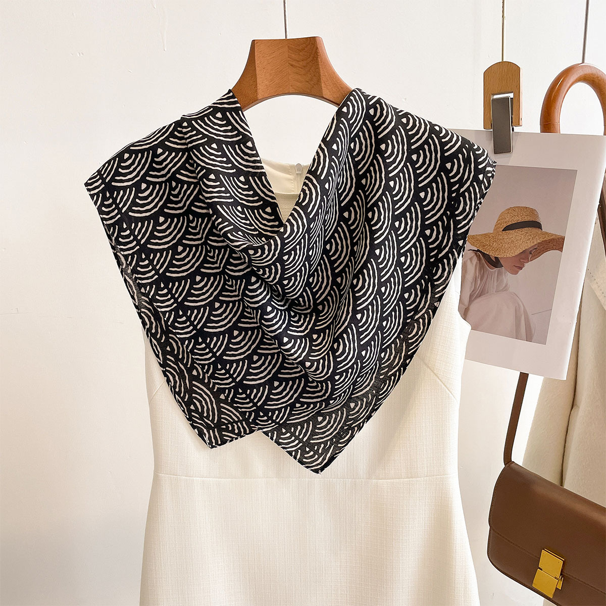 68 センチメートル新作春の女性の綿スカーフビーチヒジャーブ - Bandana Cotton のレビューと価格