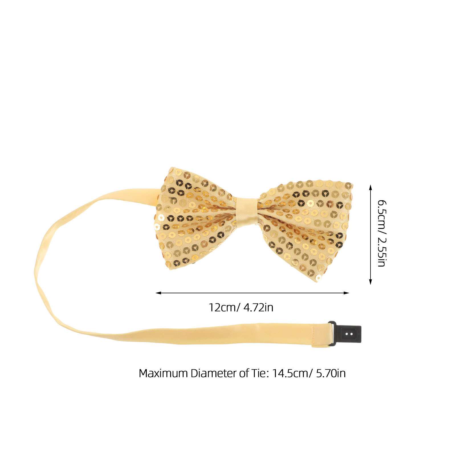 子供用スパンコールリボンタイ5個セット。結び目が付いており、 - Bow Tie Pre Tied のレビューと価格