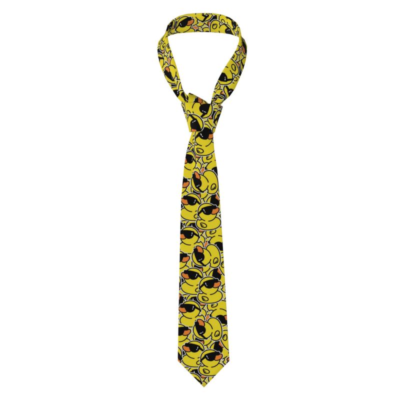 かわいいラバーダック柄ネクタイ メンズ 8cm 細身ネクタイ - Skinny Tie Men のレビューと価格