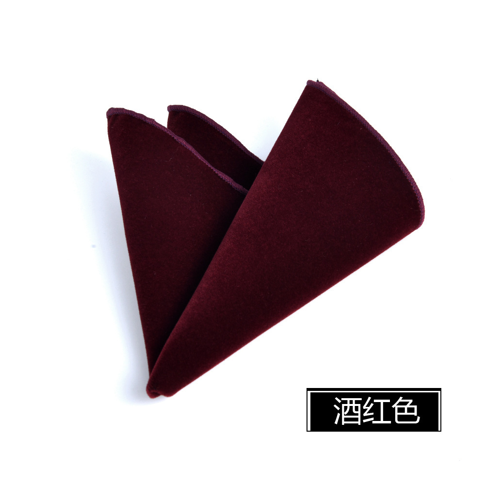 23 センチメートルメンズベルベットポケットスクエアソリッド - Pocket Square Set のレビューと価格