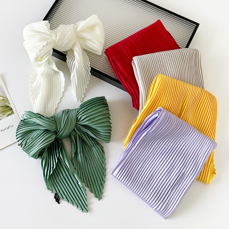 26 色の女性スクエアスカーフスキニーリボンヘッドネック小さ - Ascot Neck Scarf のレビューと価格