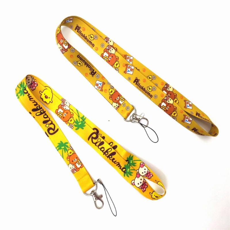 かわいいリラックマのアニメ風ネックストラップ |   IDカ - Lanyard Badge Holder のレビューと価格