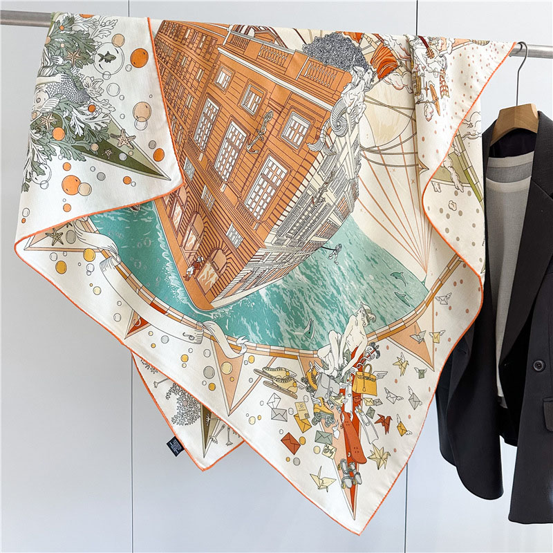 女性用ウールブランケットスカーフ,特大ショール,正方形,暖か - Woven Scarf Blanket のレビューと価格